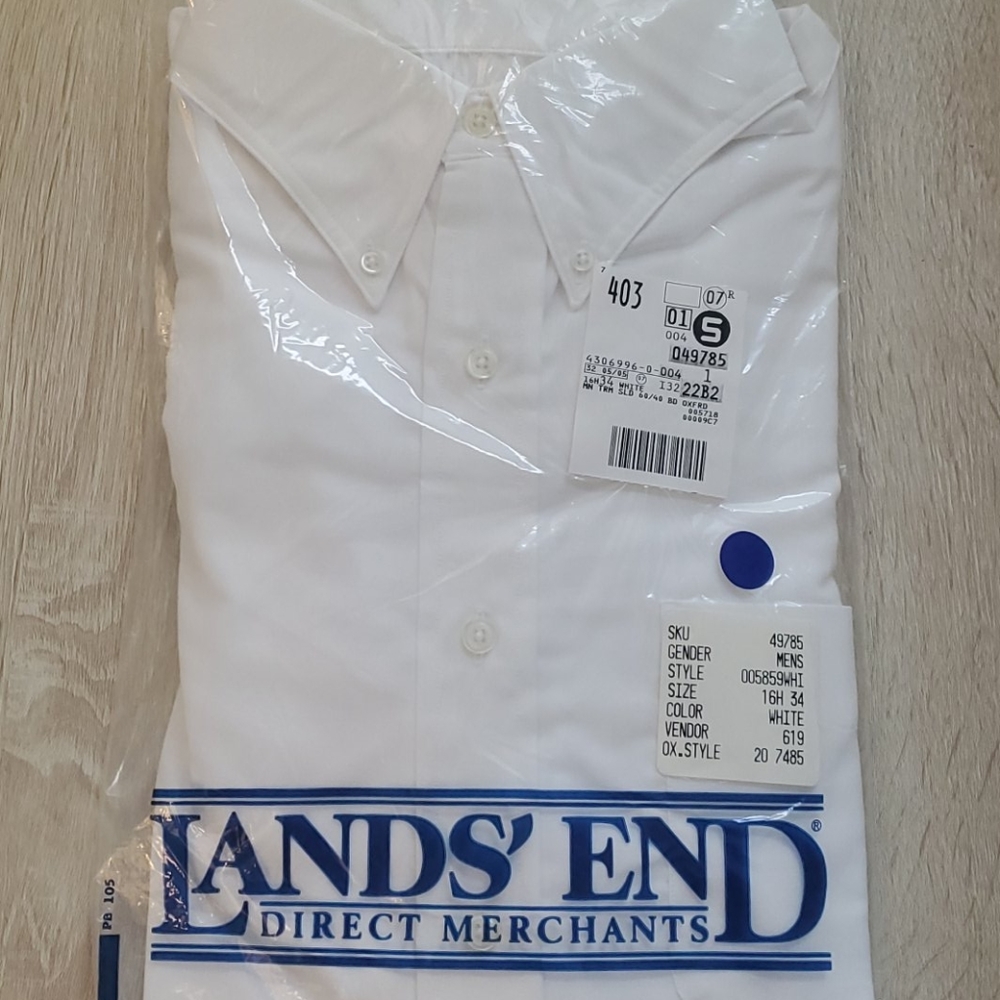 Land's End Men's Dress Shirt NWT